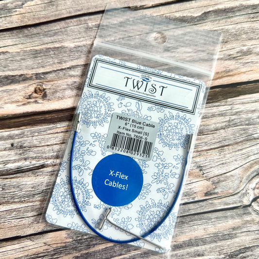 ChiaoGoo TWIST X-Flex Interchangeable Knitting Cables, Small Connector, Knitting Cords