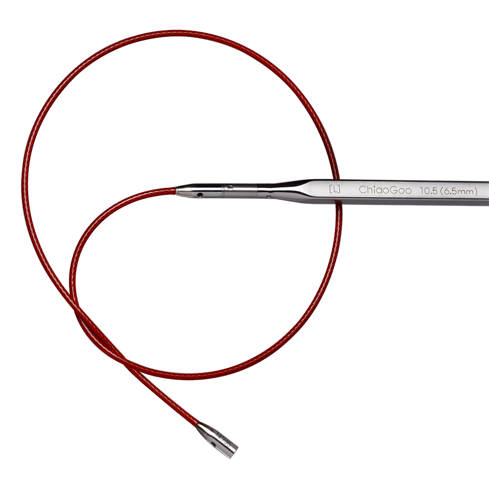ChiaoGoo TWIST™ Lace Cables, Interchangeable Knitting Cables Mini, Small, Large
