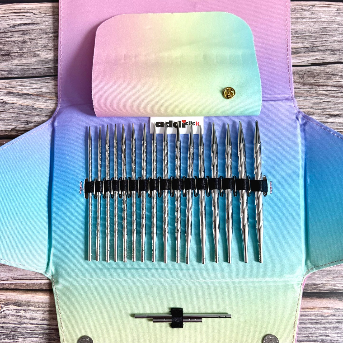 Addi Click Unicorn Long Lace Interchangeable Knitting Needle Set 3.5–8mm, addiClick System