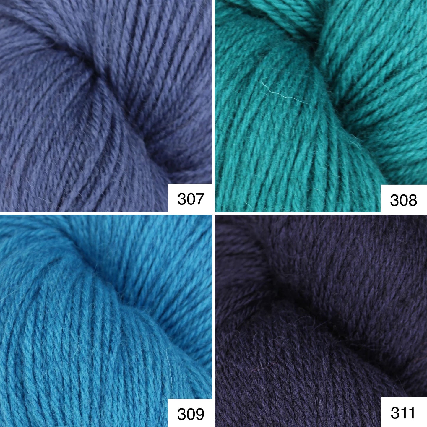 Baa Ram Ewe Coast Aran Yarn, 200g Hank, 100% British Wool