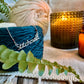 Stitchcraft Necklace | Recycled Sterling Silver and Garnet