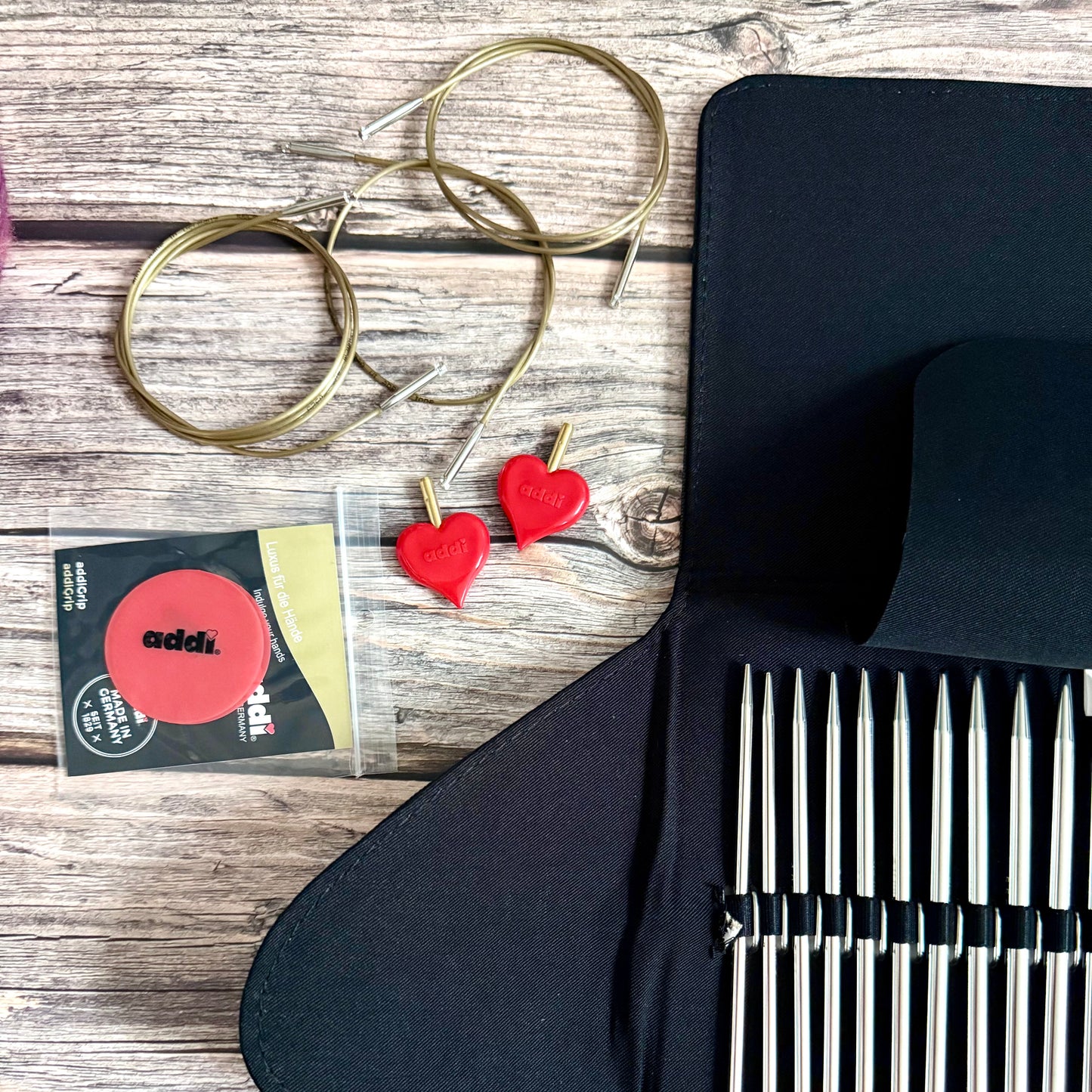 Addi Click Basic Interchangeable Knitting Needle Set 3.5–10mm, addiClick System