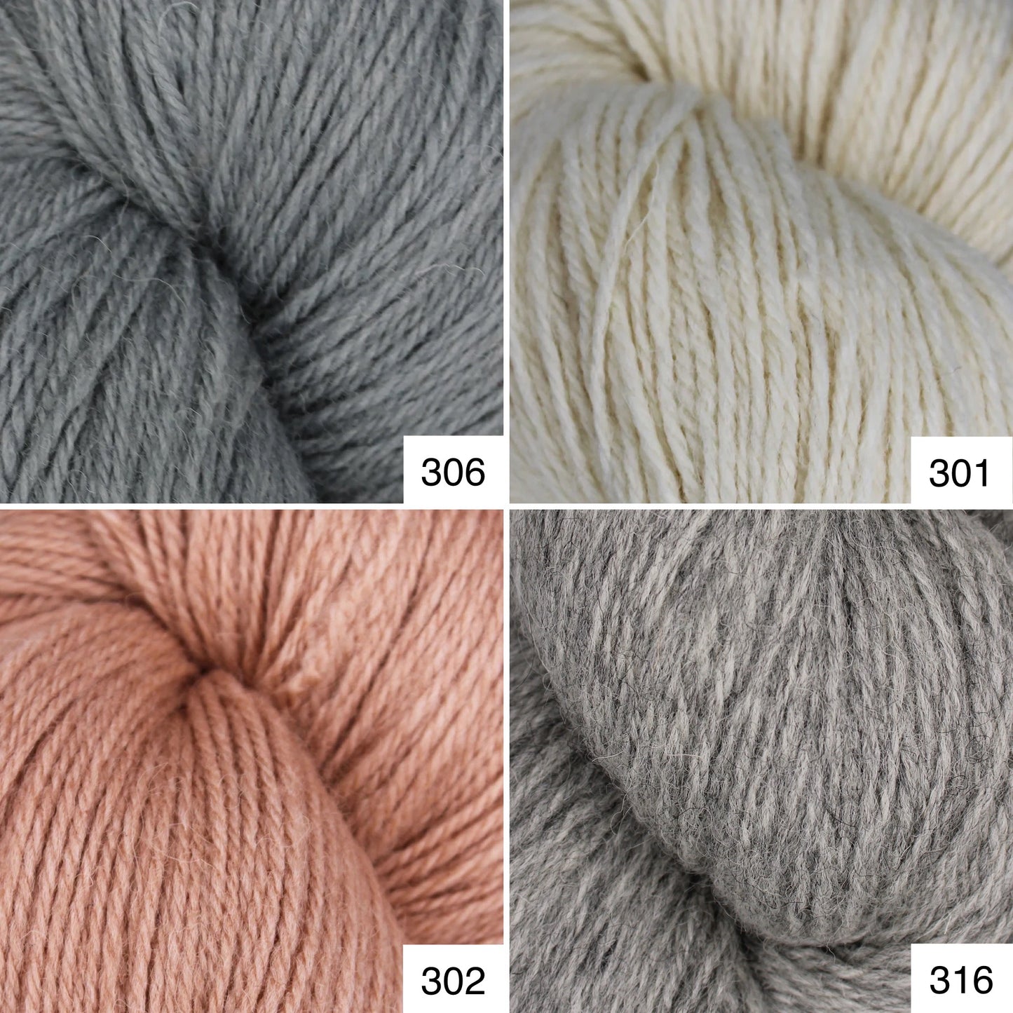 Baa Ram Ewe Coast Aran Yarn, 200g Hank, 100% British Wool