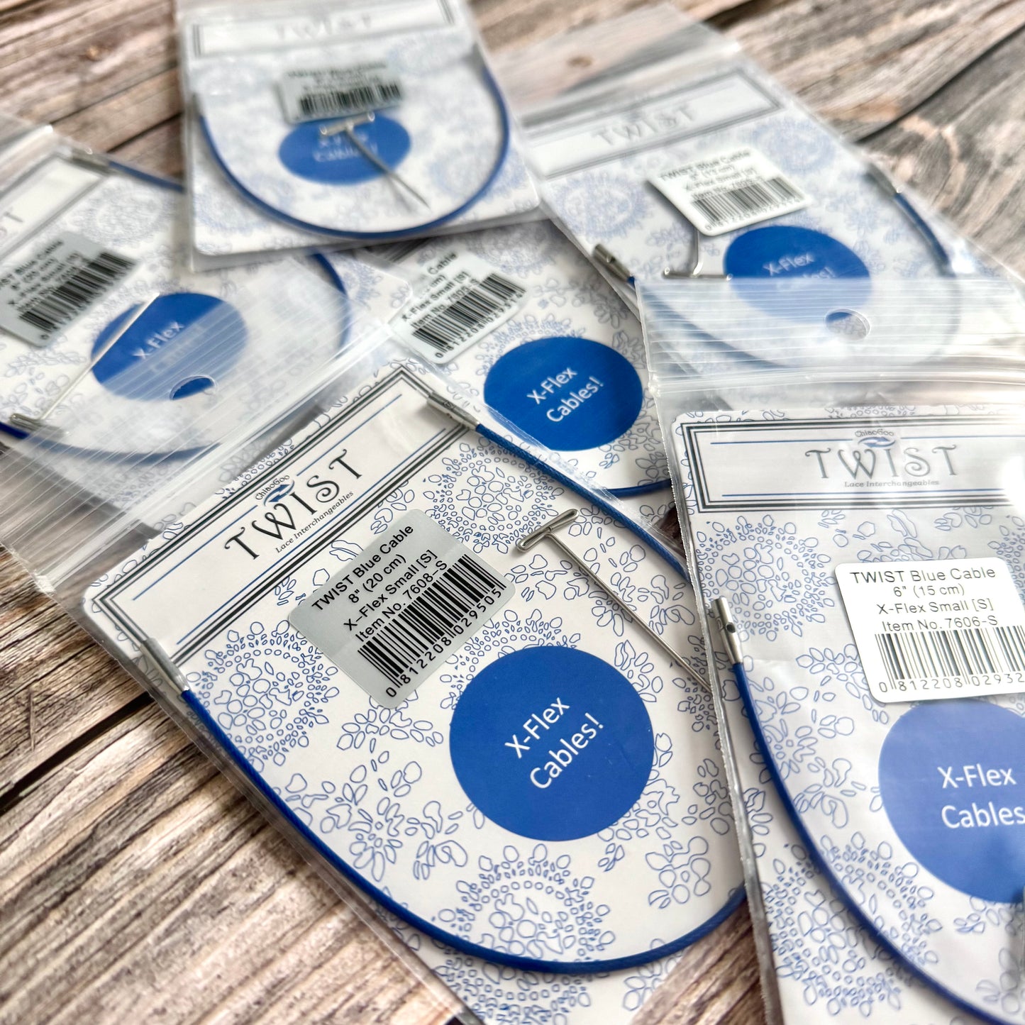 ChiaoGoo TWIST X-Flex Interchangeable Knitting Cables, Small Connector, Knitting Cords