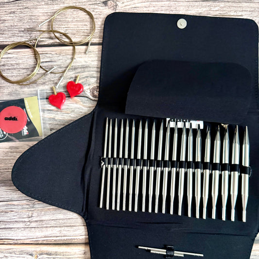 Addi Click Basic Interchangeable Knitting Needle Set 3.5–10mm, addiClick System