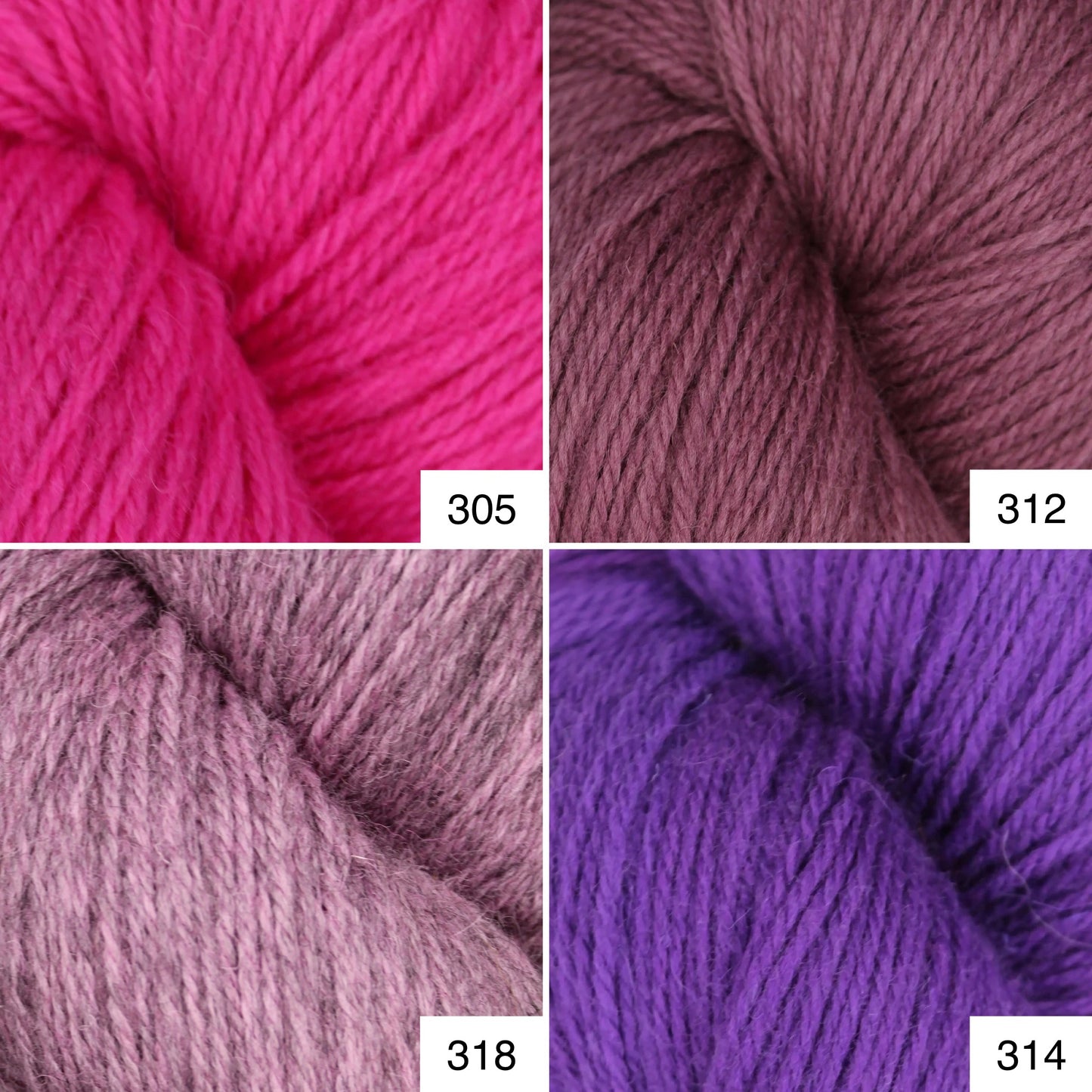 Baa Ram Ewe Coast Aran Yarn, 200g Hank, 100% British Wool