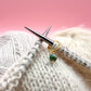 Brass and Gemstone Stitch Marker