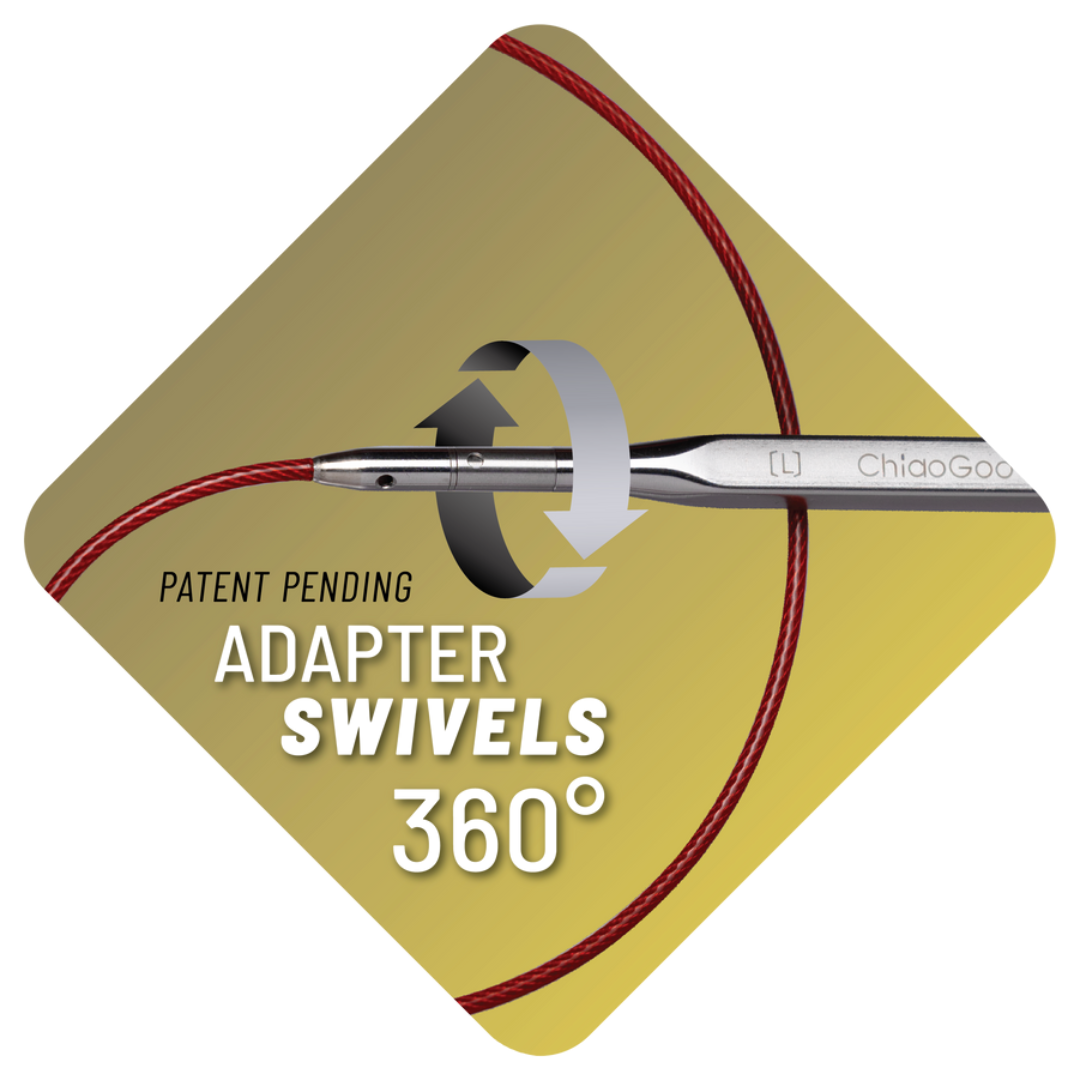 ChiaoGoo Swivel Adapters for TWIST Interchangeable Needles