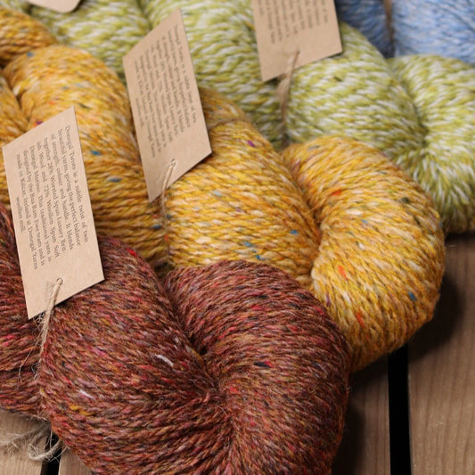 Donegal Twists DK Yarn by Baa Ram Ewe, Donegal Tweed Yarn
