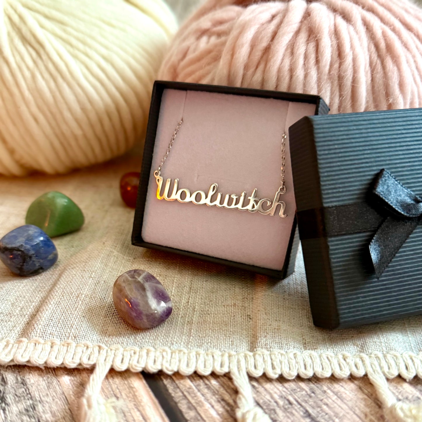 Woolwitch Necklace | Recycled 925 Sterling Silver Jewellery for Yarn Lovers