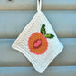 Peachy Clean Summer Dishcloth or Washcloth Tapestry Crochet Pattern (Peach Slice Design)