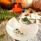 Gold and Dalmatian Jasper Stitch Markers | Set of 6 Knitting Stitch Markers