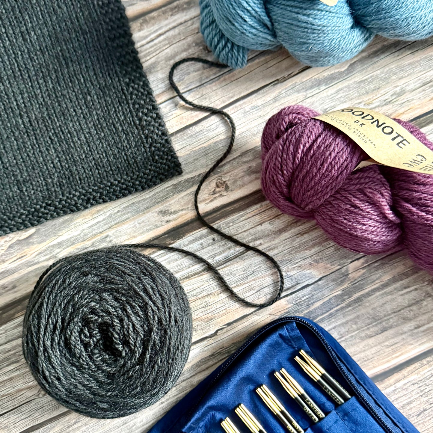 Baa Ram Ewe Woodnote DK, Bluefaced Leicester Masham Merino Yarn, British Wool Blend