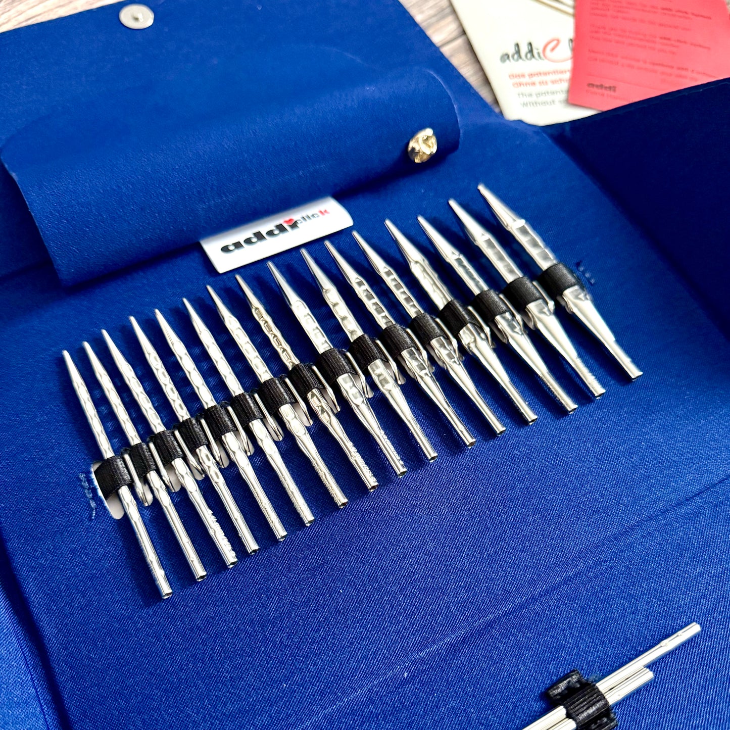 Addi Click Novel Short Lace Interchangeable Knitting Needle Set 3.5–8mm , addiClick System