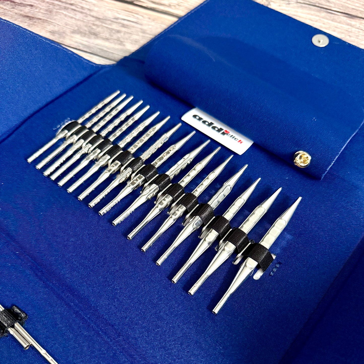 Addi Click Novel Short Lace Interchangeable Knitting Needle Set 3.5–8mm , addiClick System