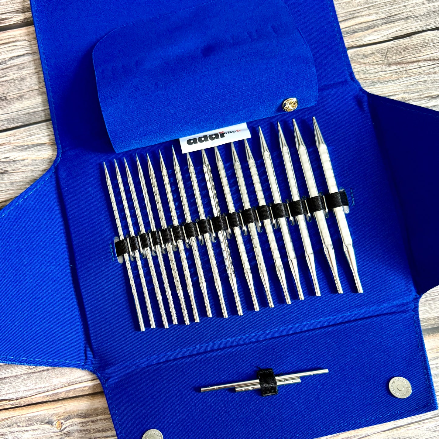 Addi Click Novel Long Lace Interchangeable Knitting Needle Set 3.5–8mm , addiClick System