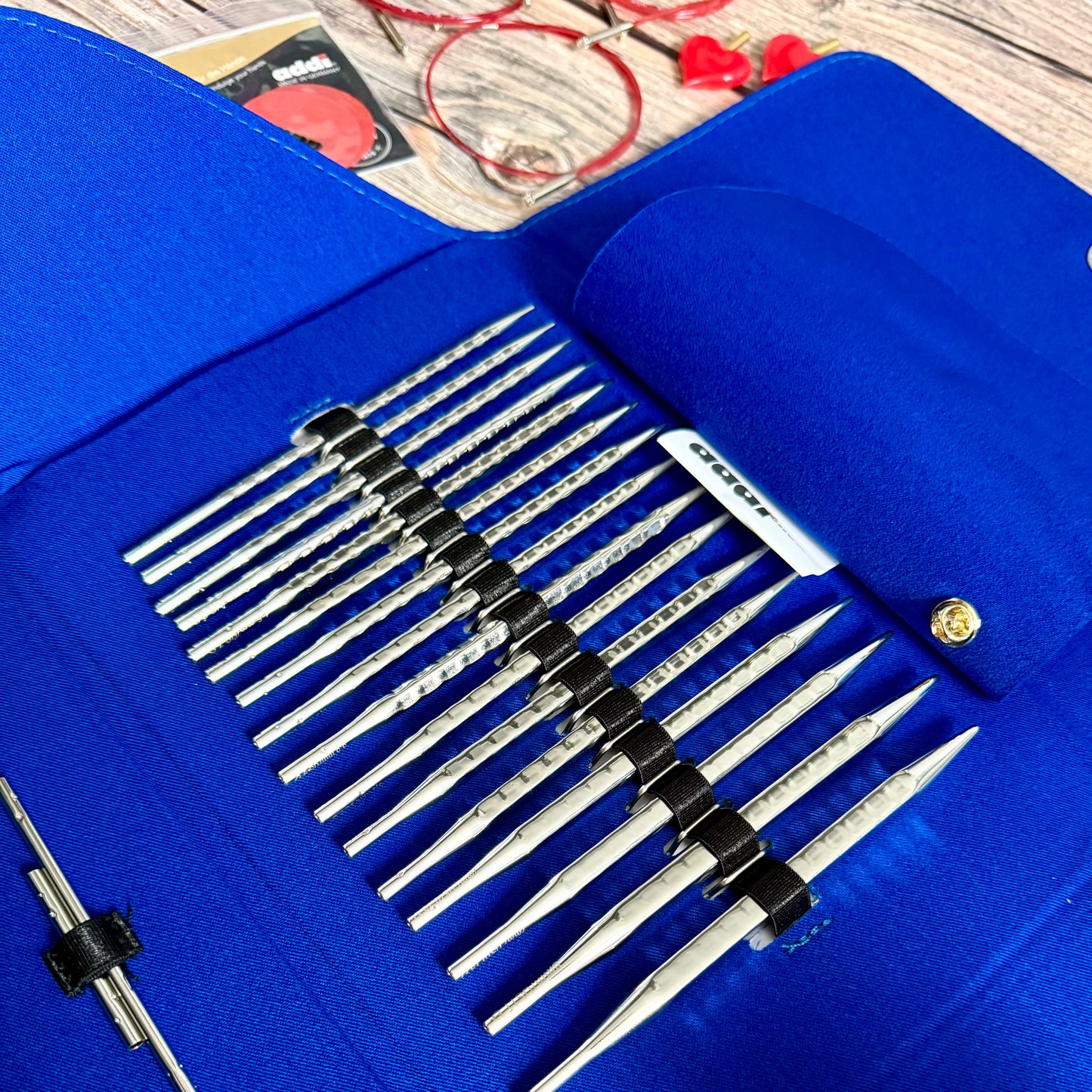 Addi Click Novel Long Lace Interchangeable Knitting Needle Set 3.5–8mm , addiClick System