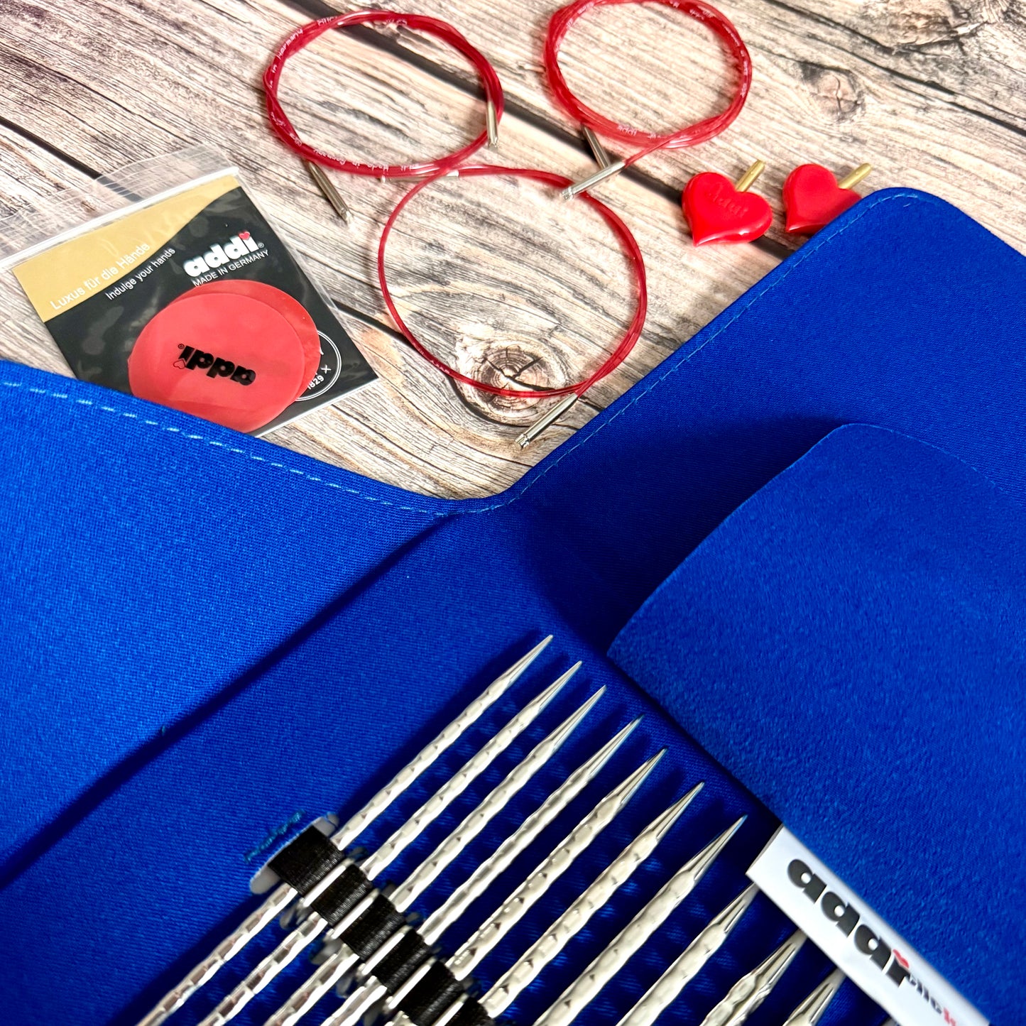 Addi Click Novel Long Lace Interchangeable Knitting Needle Set 3.5–8mm , addiClick System