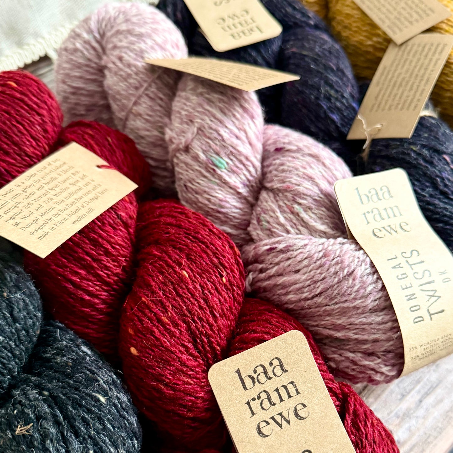 Donegal Twists DK Yarn by Baa Ram Ewe, Donegal Tweed Yarn