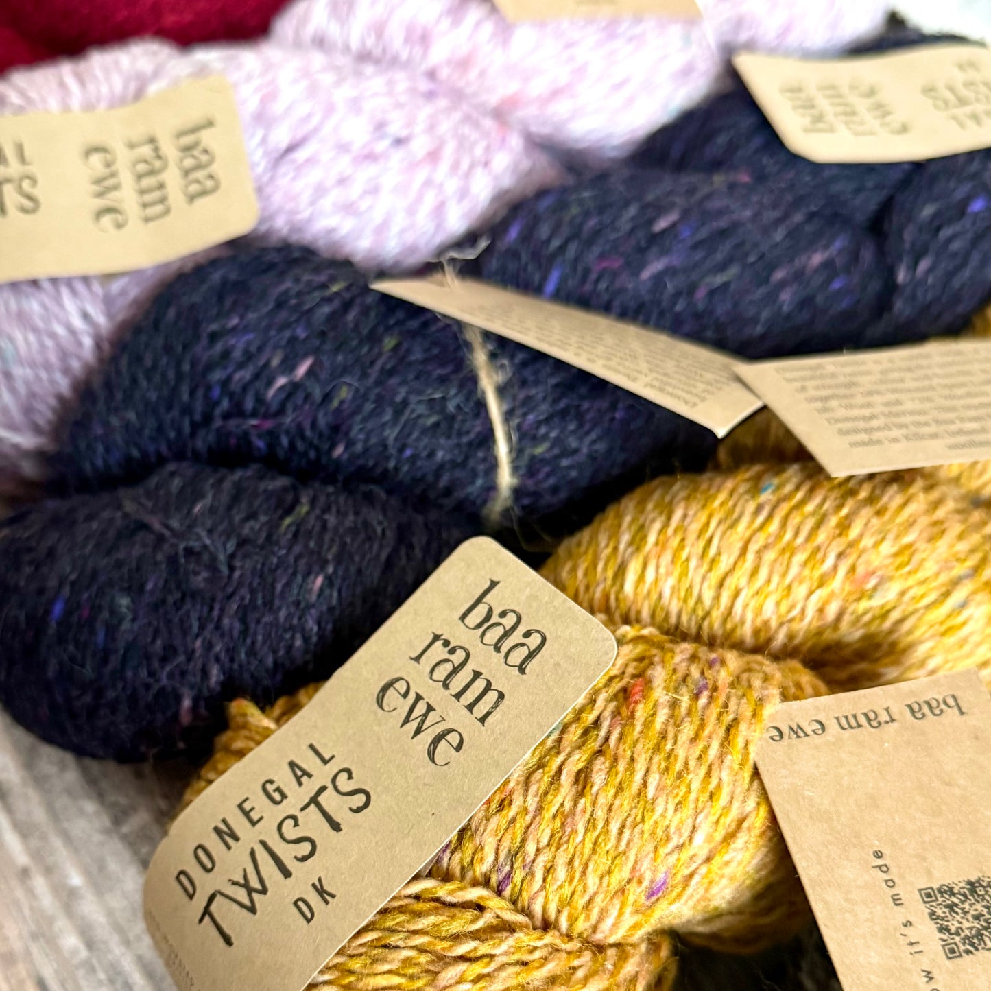 Donegal Twists DK Yarn by Baa Ram Ewe, Donegal Tweed Yarn