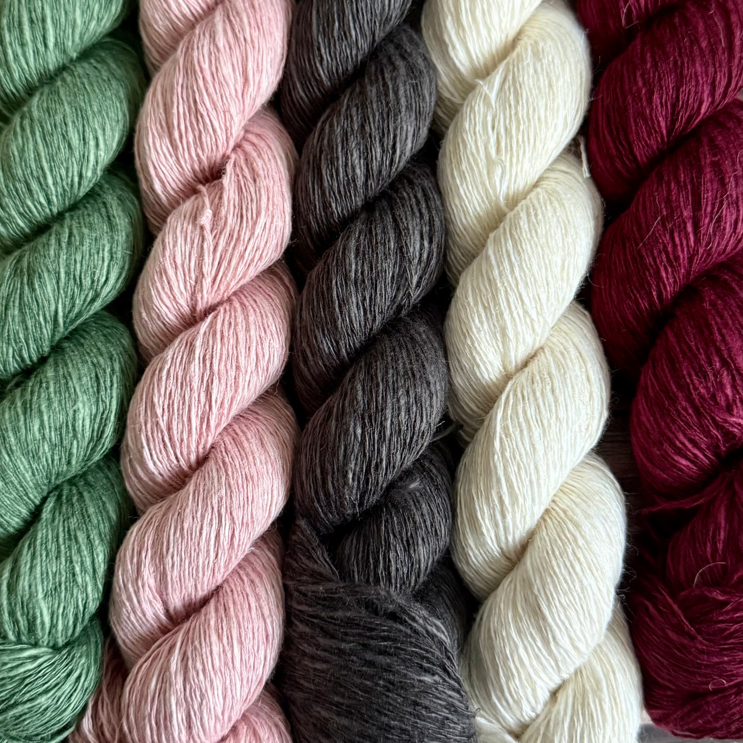 Linseed Linen Yarn by Baa Ram Ewe, 50g Lace Weight, Linen & Cotton, Plant-Based Yarn