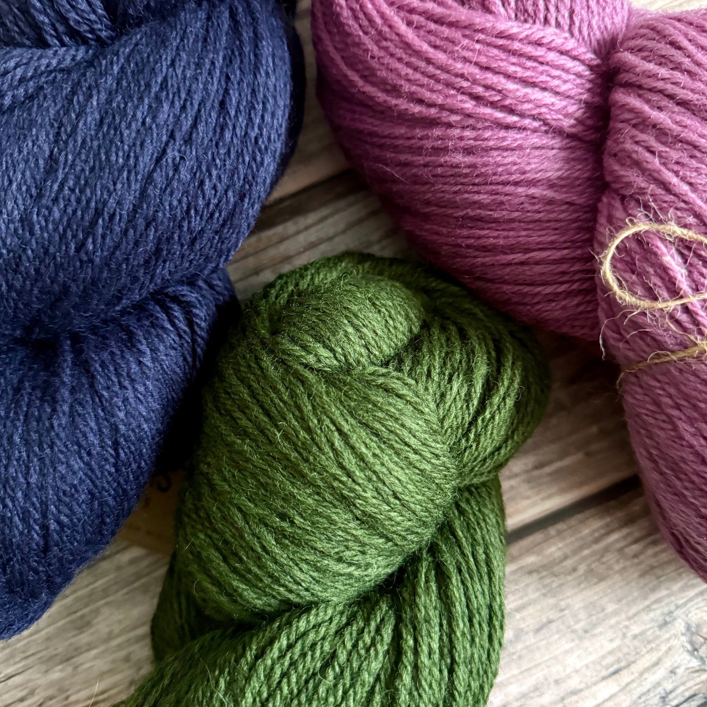 Baa Ram Ewe Coast Aran Yarn, 200g Hank, 100% British Wool