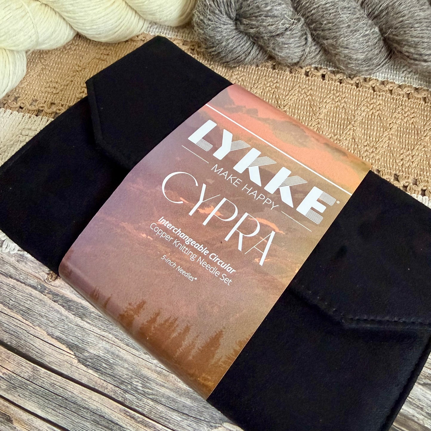 Lykke Cypra Copper Interchangeable Knitting Needle Set (3.5” or 5”)