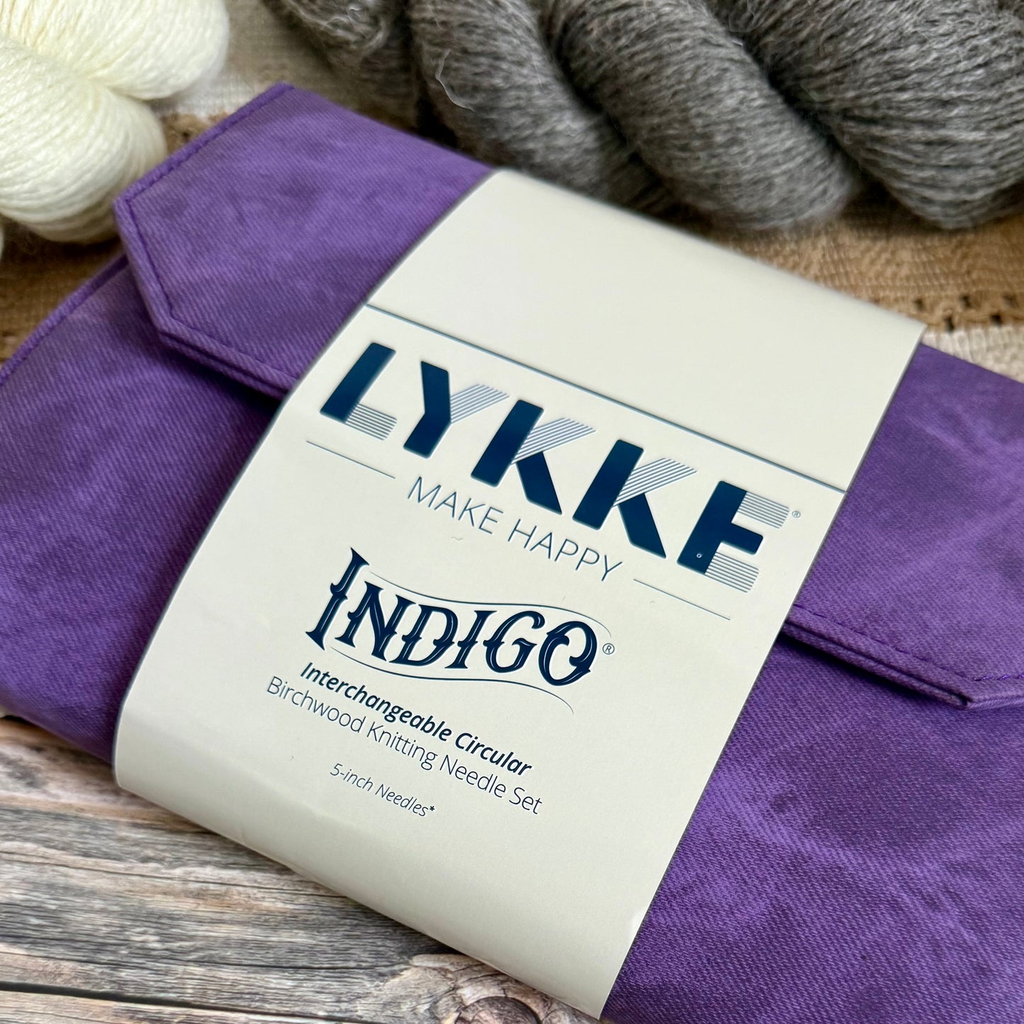 Lykke Indigo Interchangeable Knitting Needle Set (3.5” or 5”)
