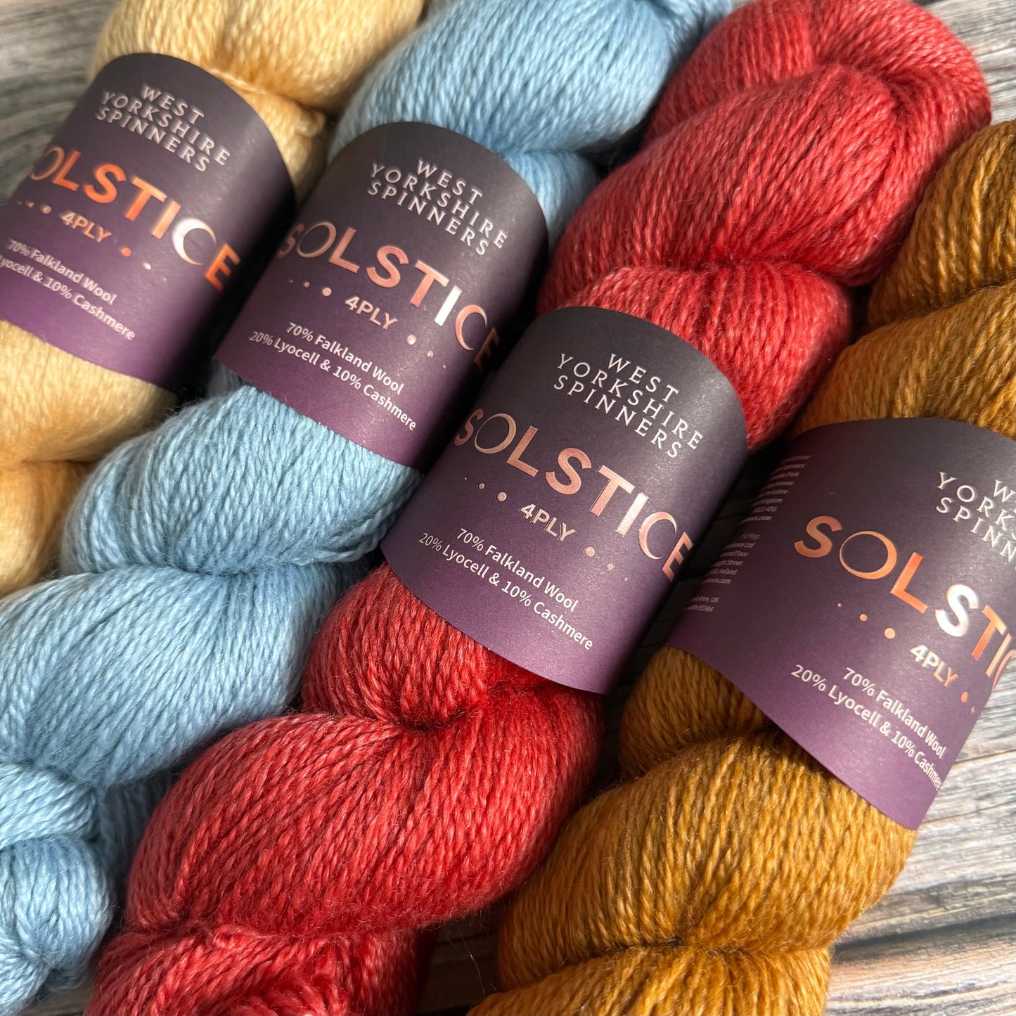 Solstice 4ply Yarn – Falkland Wool, Lyocell and Cashmere by West Yorkshire Spinners, 100g