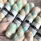 Hand Dyed Suri Fluffy Lace Yarn, Baby Suri Alpaca and Mulberry Silk 50g, Zakami