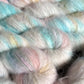 Hand Dyed Suri Fluffy Lace Yarn, Baby Suri Alpaca and Mulberry Silk 50g, Zakami