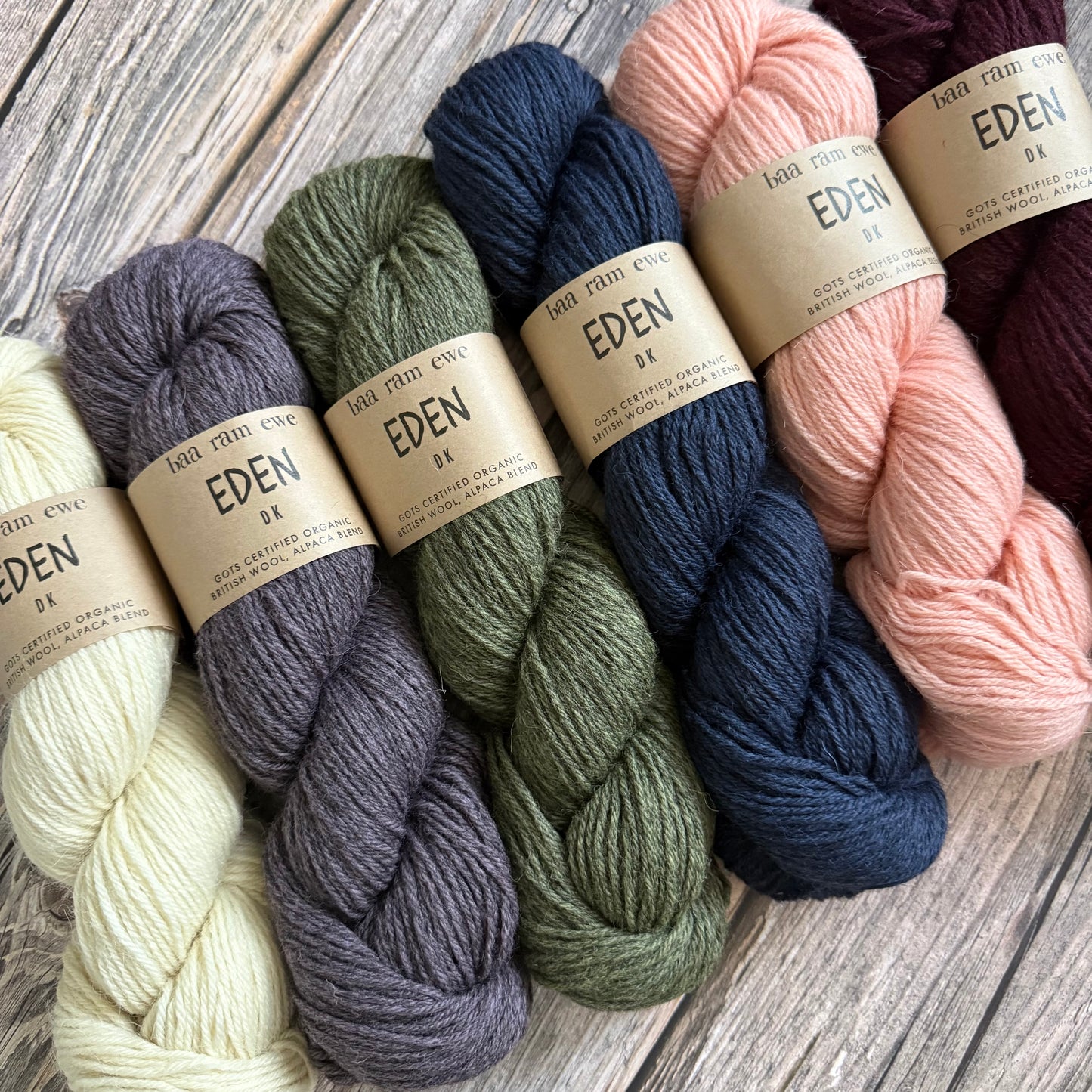 Eden DK by Baa Ram Ewe, Organic British Wool and Alpaca Yarn
