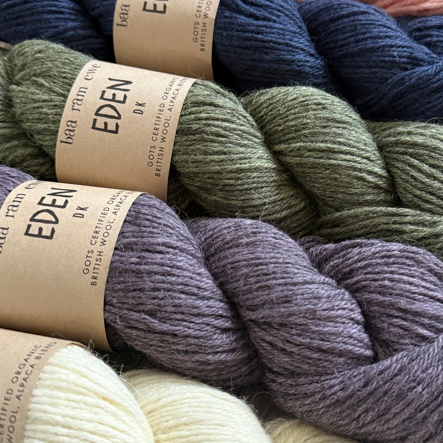 Eden DK by Baa Ram Ewe, Organic British Wool and Alpaca Yarn