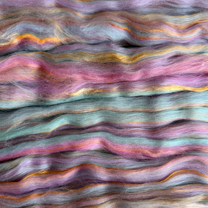 Merino & Bamboo Fibre Top, 100g Braid, Daydream Blend for Spinning, Felting and Weaving
