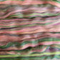 Merino and Bamboo Fibre Top, "Meadow" Green & Pink Blend, 100g