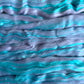 Merino and Bamboo Fibre Top, "Aurora" Purple and Blue Blend, 100g