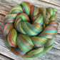 Merino & Bamboo Fibre Top, 100g Braid, Hedgerow Blend for Spinning, Felting and Weaving