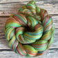 Merino & Bamboo Fibre Top, 100g Braid, Hedgerow Blend for Spinning, Felting and Weaving