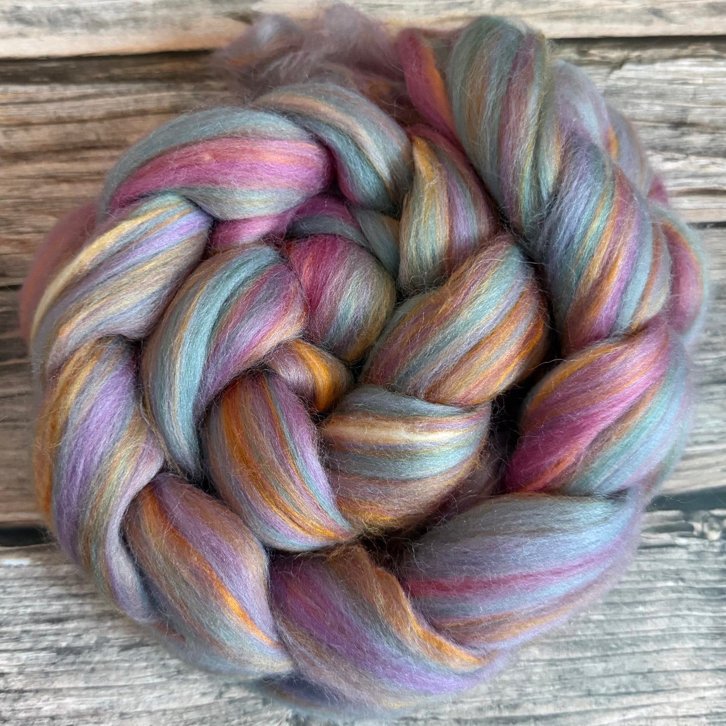 Merino & Bamboo Fibre Top, 100g Braid, Daydream Blend for Spinning, Felting and Weaving