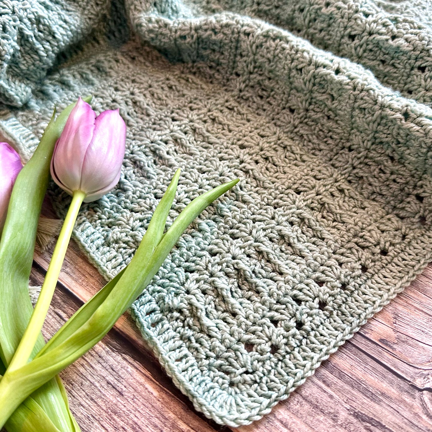 Woodland Blooms Crochet Baby Blanket Pattern: Easy Floral Primrose Stitch