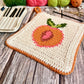 Just Peachy Potholder or Trivet Crochet Pattern