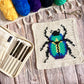 Scarab Beetle Tapestry Crochet Pattern: Dishcloth or Washcloth Pattern
