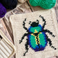 Scarab Beetle Tapestry Crochet Pattern: Dishcloth or Washcloth Pattern