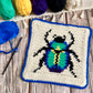 Scarab Beetle Tapestry Crochet Pattern: Potholder or Trivet Pattern