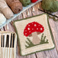 Toadstool Tapestry Crochet Pattern: Potholder or Trivet Pattern