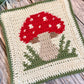 Toadstool Tapestry Crochet Pattern: Potholder or Trivet Pattern