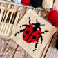 Ladybird Tapestry Crochet Pattern: Dishcloth or Washcloth Ladybug Pattern