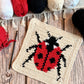 Ladybird Tapestry Crochet Pattern: Dishcloth or Washcloth Ladybug Pattern