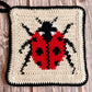 Ladybird Tapestry Crochet Pattern: Potholder or Trivet Ladybug Pattern