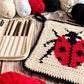 Ladybird Tapestry Crochet Pattern: Potholder or Trivet Ladybug Pattern